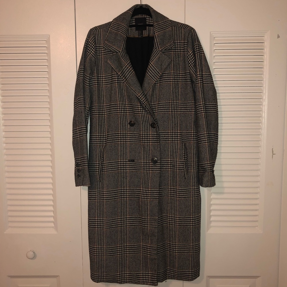 Brown Checked Coat